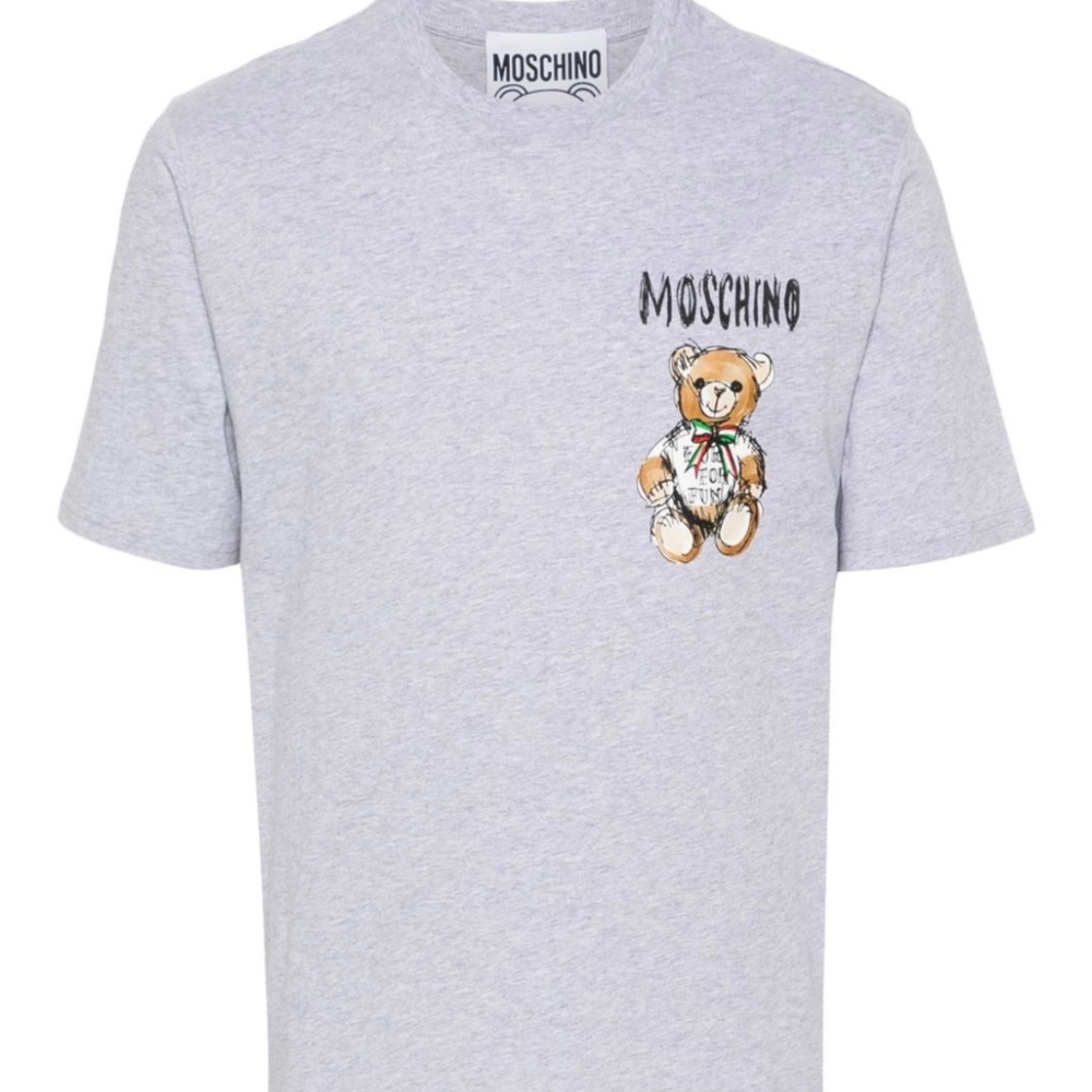 Moschino teddy bear print cotton t shirt